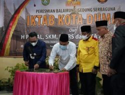 Bupati Tanah Datar dan Walikota Dumai Resmikan Gedung Pertemuan IKTAB