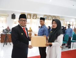 Lantik dan Pengambilan Sumpah PNS Fungsional dan PPPK, Ini Pesan Bupati Eka Putra