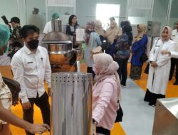 Disnakerperin Sambut Rombongan Kementrian Perindustrian di Sentra IKM Padang Kaduduak
