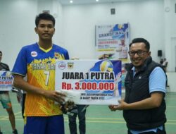 TIM BOLA VOLI PUTRA TANAH DATAR JUARA   Eka Putra : Kejurprov Ajang Untuk Mencari Atlet Berbakat