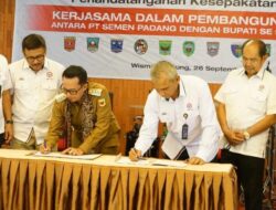 Percepat Pembangunan Daerah, Bupati Eka Putra Bersama Bupati se-Sumbar Tanda Tangani Kesepakatan Bersama Dengan PT. Semen Padang
