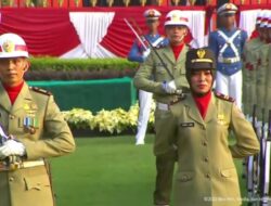 Anak Petani Asal Payakumbuh Itu Pimpin Pasukan Kowad Saat Upacara Penurunan Bendera HUT RI Ke 77 Di Istana Negara