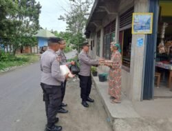 Jum’at Berkah Polsek Akabiluru Bagikan Sembako