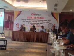Bawaslu Tanah Datar Ajak Rekan – Rekan Wartawan Diskusi Publik