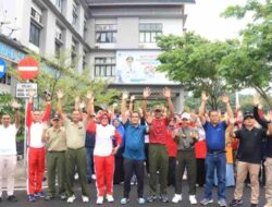 Pemko Payakumbuh Bersama Forkopimda Gelar Gerak Jalan Dan Senam Bersama
