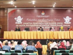 Dihadiri Pj Waliko Payakumbuh, Panitia Pemungutan Suara Se Kota Payakumbuh Di Lantik