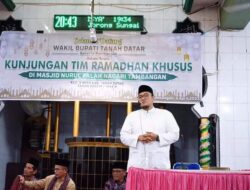 Safari Ramadhan 1444 H, Wabup Richi Aprian Silaturrahmi Dengan Jamaah Masjid Nurul Falah Tambangan