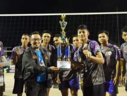 Partai Final Turnamen Volley Ball Taluak Digelar, Bupati Eka Putra Beri Apresiasi