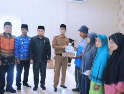 Salurkan Ratusan Peket Sembako, Wako Rida Ananda Apresiasi LKS Peti Bunian Lamposi