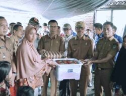 Bupati Safaruddin Tinjau Dan Serahkan Bantuan Kebakaran di Sungai Cubadak