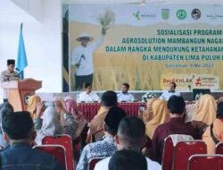 Bupati Safaruddin Buka Sosialisasi Program Agrosolution Untuk Jamin Ketersediaan Pupuk, Bibit Dan Pestisida