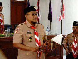 Wabup Richi Aprian Buka Rapat Kerja Cabang Gerakan Pramuka 0304 Tanah Datar
