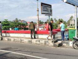 Persiapan HUT RI Ke 78, PJ Wali Kota Lakukan Bersih Monumen Bersejarah