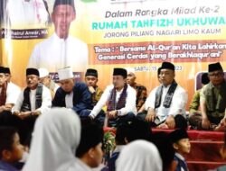 Hadiri Milad Ke-2 Rumah Tahfizh Gratis Ukhuwah, Bupati Eka Putra Berharap Akan Banyak Lahir Penghafal Alquran