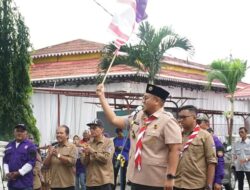 Wabup Richi Aprian Resmi Lepas Karnaval Pesta Siaga Kwarcab 0304 Tanah Datar