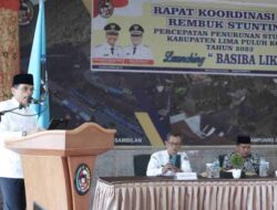 Bupati Lima Puluh Kota Buka Rakor Stunting dan Luncurkan Program BASIBA LIKO