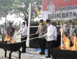 Musnahkan 54,1 Kg Barang Bukti Ganja, Bupati Safaruddin Apresiasi Kinerja Polres Lima Puluh Kota