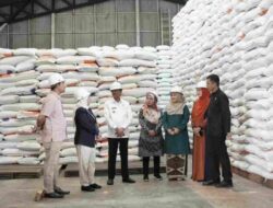 Tinjau Gudang Bulog Tanjung Pati, Bupati Pastikan Penyaluran Bantuan Beras Bapanas Di Lima Puluh Kota Berjalan Lancar