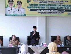 Buka Pelatihan Digitalisasi Marketing I, Bupati Lima Puluh Kota Dorong Pelaku UMKM Maksimalkan Perkembangan Teknologi