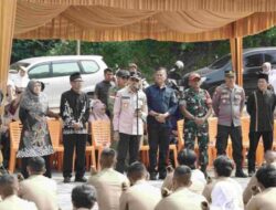 Pimpin Upacara Tabur Bunga Praja Muda IPDN Di Lurah Kincia, Bupati Safaruddin Sampaikan Beberapa Pesan