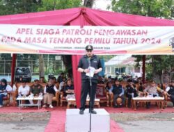 Pj Wako Jasman Hadiri Apel Siaga Patroli Pengawasan Pada Masa Tenang Pemilu 2024