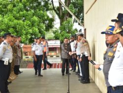 Pj Wako Jasman Pimpin Apel Inspeksi Untuk Wujudkan Keamanan, Keselamatan, Ketertiban Lalu Lintas Saat Libur Lebaran