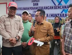 ASPILA Serahkan Huntara, Bupati Eka Putra Sampaikan Terima Kasih
