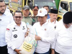 DPP Gebu Minang Salurkan 5 Truk Paket Bantuan  Sembako Untuk Korban Bencana Tanah Datar