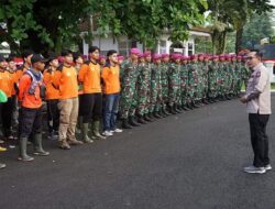 Pimpin Apel Pasukan Satgas Bencana, Bupati Eka Putra : Jaga Keselamatan Dalam Bekerja