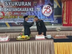 Bupati Safaruddin Hadiri Upacara dan Ucapankan Selamat HUT Bhayangkara ke-78