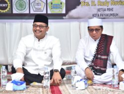 Penjabat (Pj) Wali Kota Payakumbuh Ir. Suprayitno, MA menghadiri tabligh akbar dan dzikir bersama dalam rangka menyambut Tahun Baru Hijriah 1 Muharram 1446 H