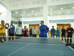Buka Turnamen Tenis Meja Pelajar Bupati Cup 2024, Bupati Eka Putra Sampaikan Apresiasi