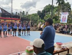 Buka Turnamen Bola Voly Cup 1, Bupati Eka Putra : Ini Ajang Mencari Bakat Potensial dan Ajang Silaturahmi