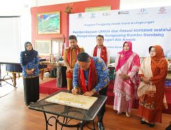 Pemberdayaan UKMK dan Petani Hipermi, Nagari Aie Angek Diresmikan Sebagai Kampung Bumbu Randang