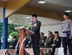 Bertindak Sebagai Inspektur Upacara Harkirnas, Bupati Eka Putra Bacakan Sambutan Menteri Kominfo dan Digital