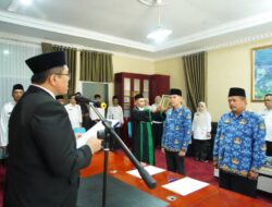 Wabup Ahmad Fadly Lantik Pejabat Manajerial Di Lingkungan Pemda Tanah Datar