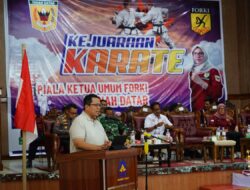 Wabup Ahmad Fadly Buka Resmi Kejuaraan Karate Piala Ketua Umum Forki Tanah Datar