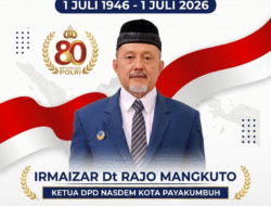 DPD Partai NasDem Kota Payakumbuh Ucapkan Selamat Hari Bhayangkara ke-80, Irmaizar: Polri Mitra Strategis Menjaga Keamanan dan Persatuan Bangsa