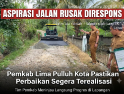 Aspirasi Jalan Rusak Direspons, Pemkab Lima Puluh Kota Pastikan Perbaikan Segera Terealisasi