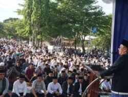 Ribuan Masyarakat Batusangkar Penuhi Lapangan Cindua Mato Laksanakan Salat Idul Adha 1447