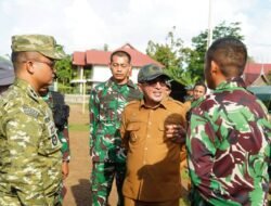 Bupati Tanah Datar Eka Putra, SE. MM. Tinjau Yonif TP 951 Pandeka Simawang