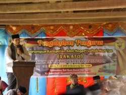 Kukuhkan Kepengurusan SAKATO, Wabup : SAKATO Diharap Bersinergi dan Dukung Program Pemerintah Daerah